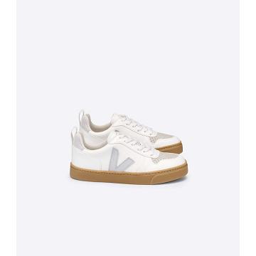 Veja V-10 LACE CWL Schoenen Kinderen White/Beige | BE 789RVD